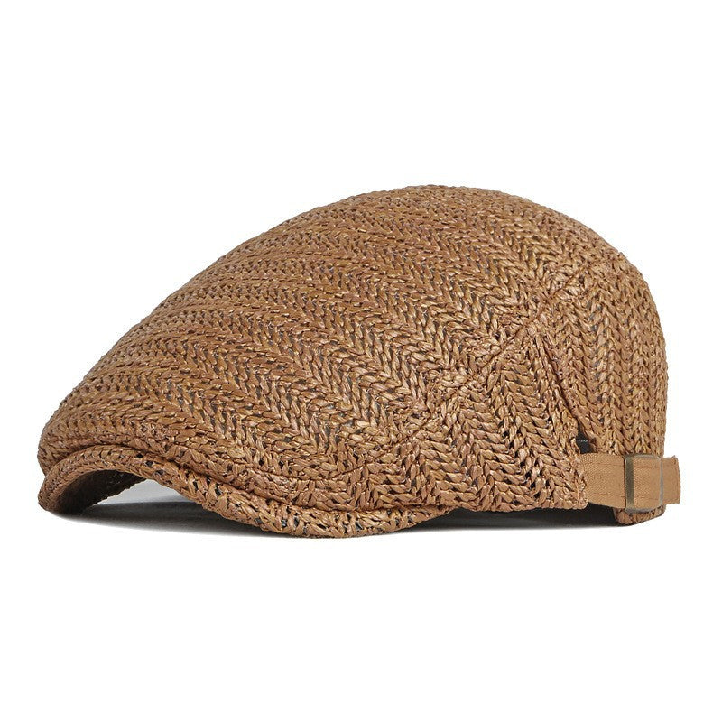 Men's Cap Breathable Herringbone Adjustable Fit & UV Protection