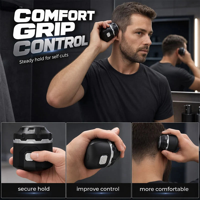 Men's Head Shaver Cordless 6-Hour Stainless Steel Blades
