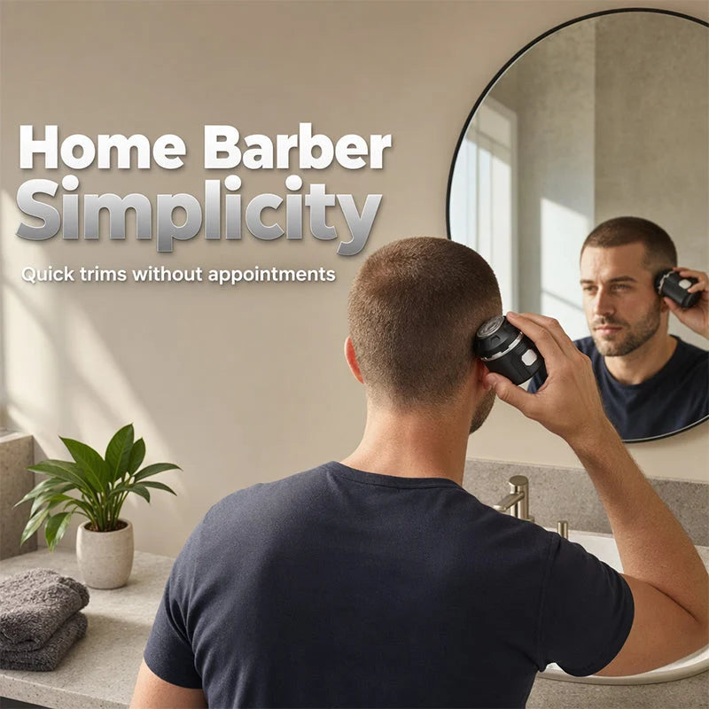 Men's Head Shaver Cordless 6-Hour Stainless Steel Blades