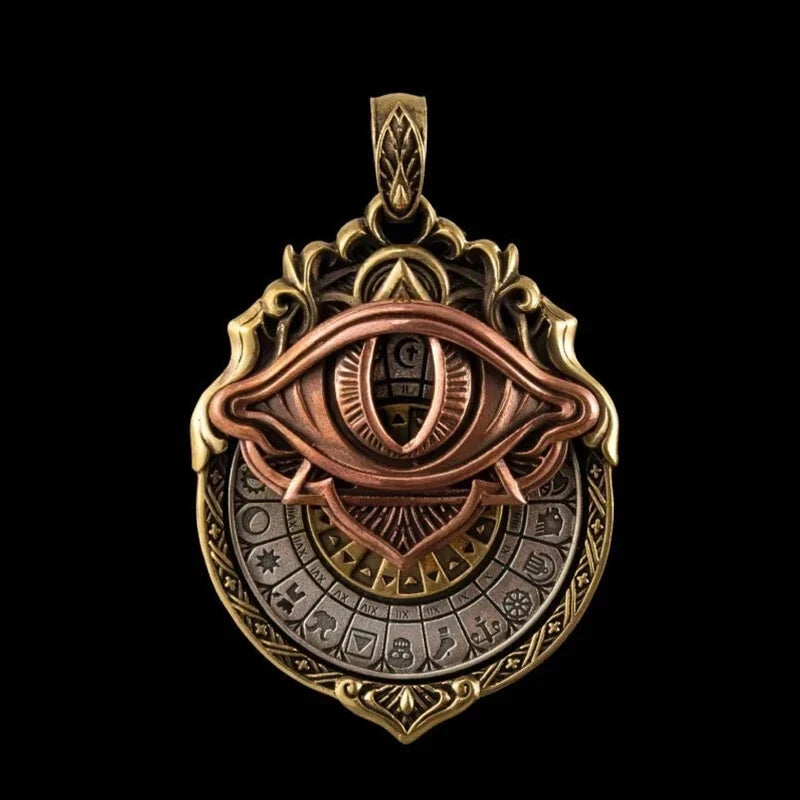Men's Pendant Necklace Mystical Eye Vintage Style