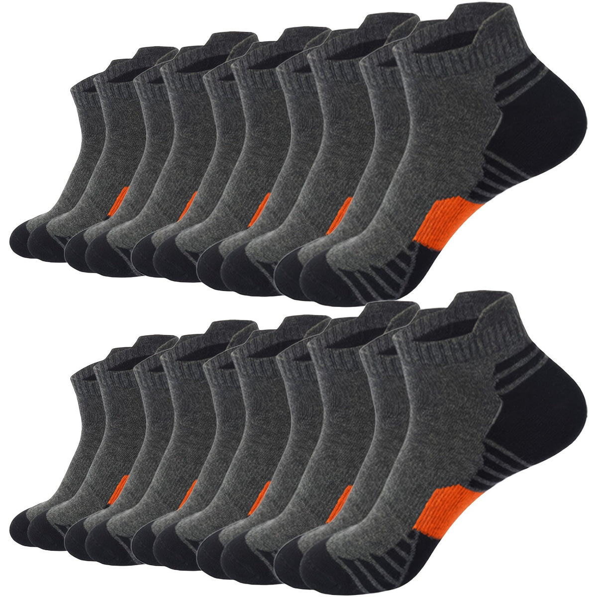 Men's Sneaker Socks Low-Cut Breathable Reinforced Heel & Toe