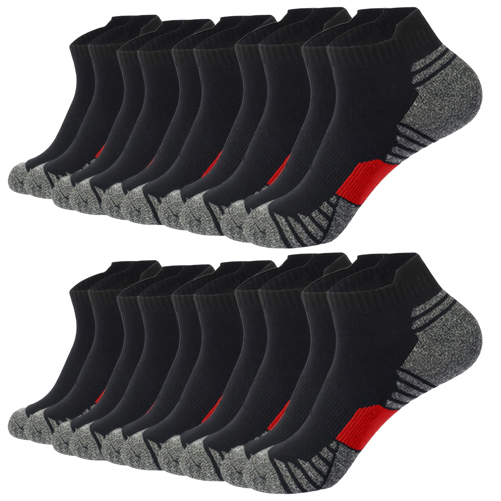 Men's Sneaker Socks Low-Cut Breathable Reinforced Heel & Toe