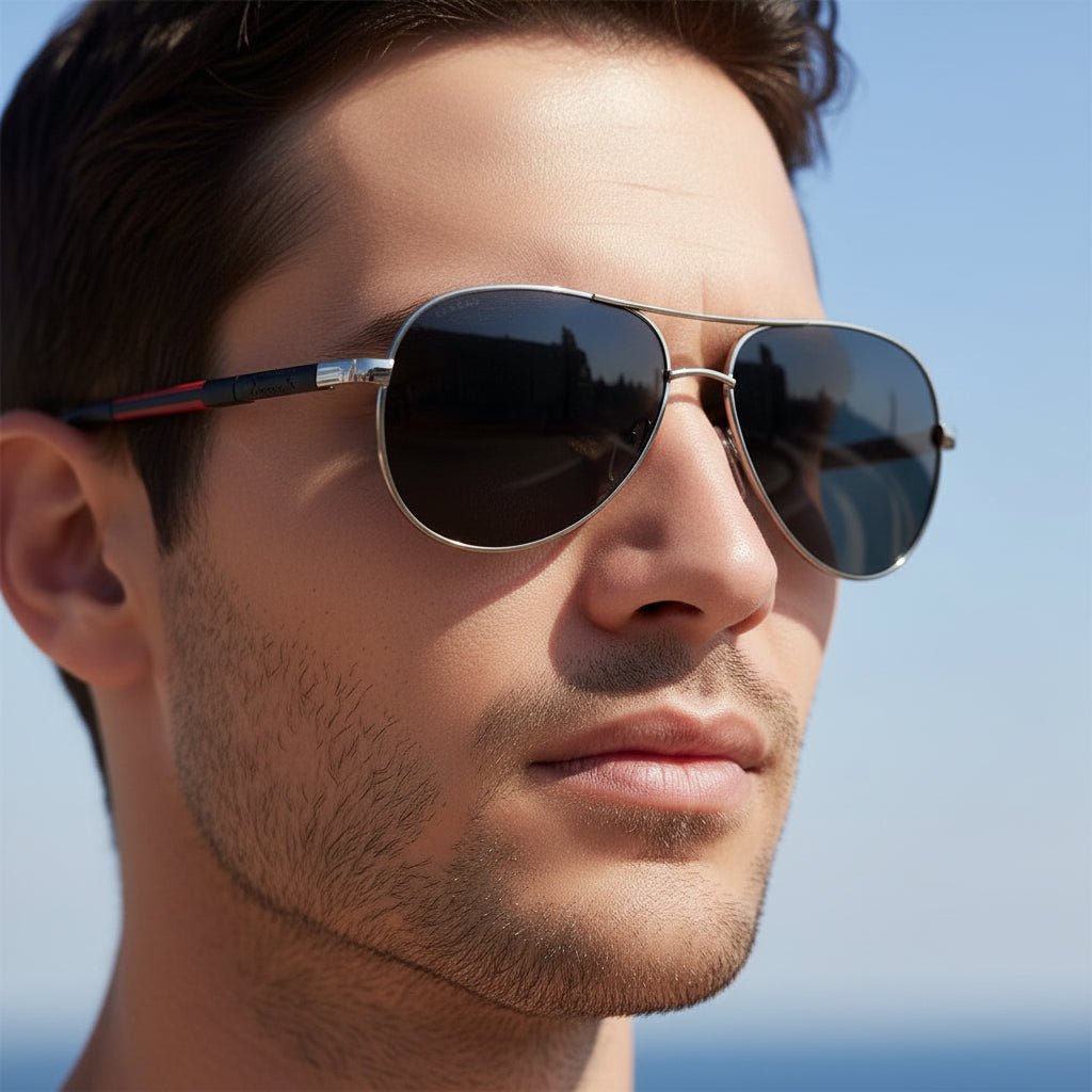 Men's Sunglasses Aviator Design UV Protection Lightweight Frame