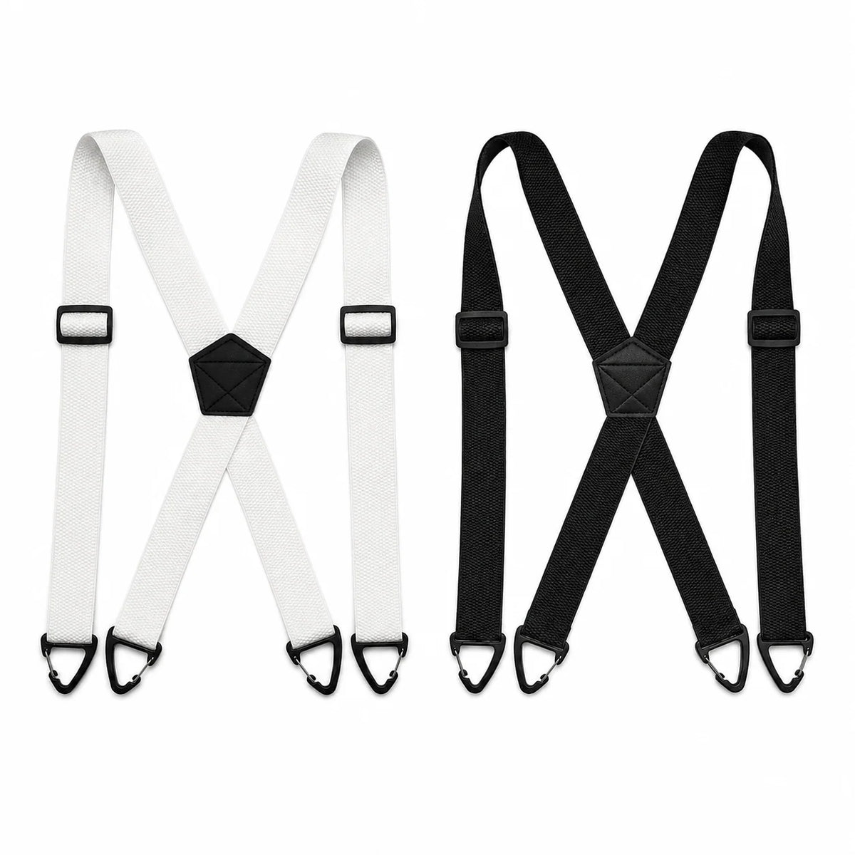 Men's Suspenders 1.5 Inch Wide X-Back Hook Clips