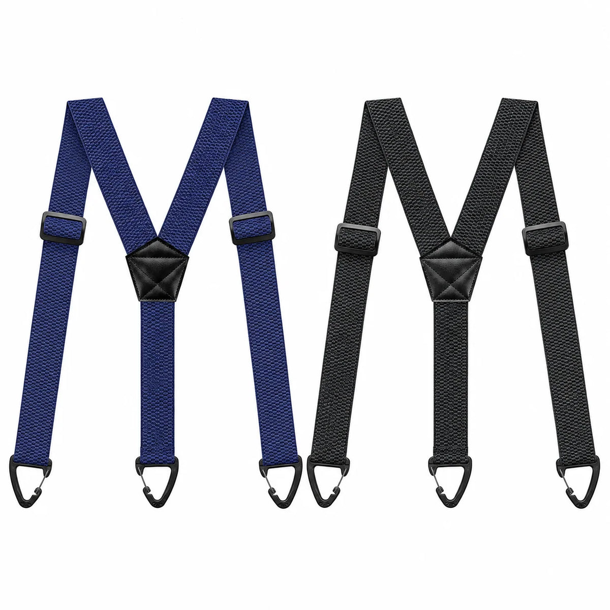 Men's Suspenders 1.5 Inch Wide X-Back Hook Clips