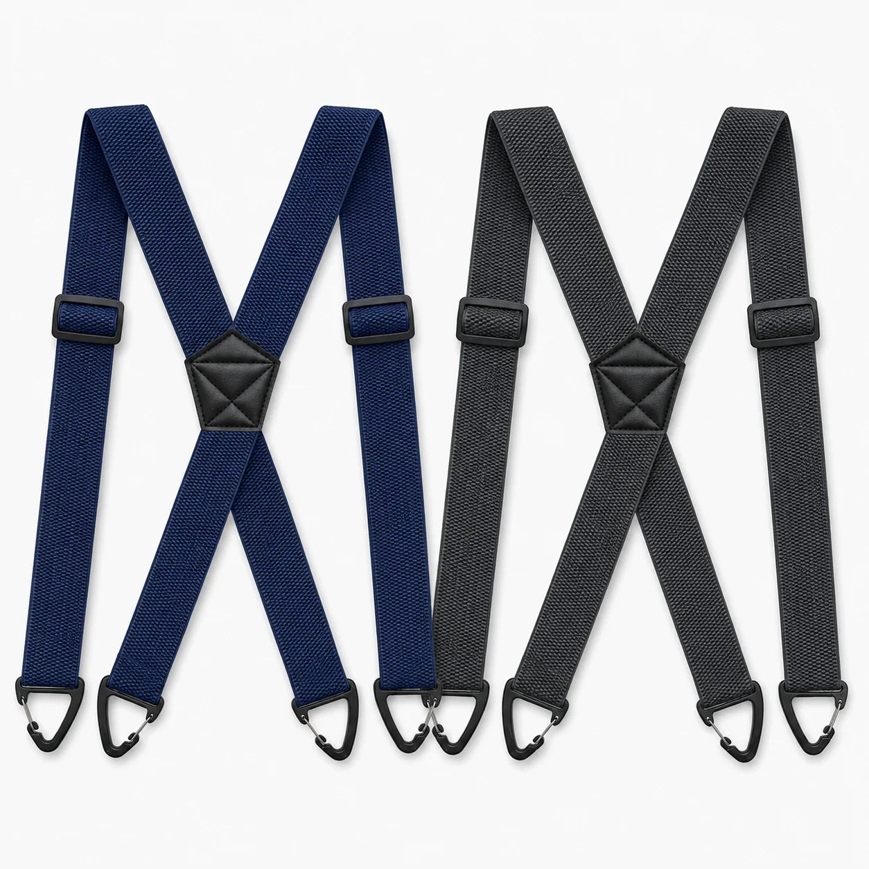 Men's Suspenders 1.5 Inch Wide X-Back Hook Clips