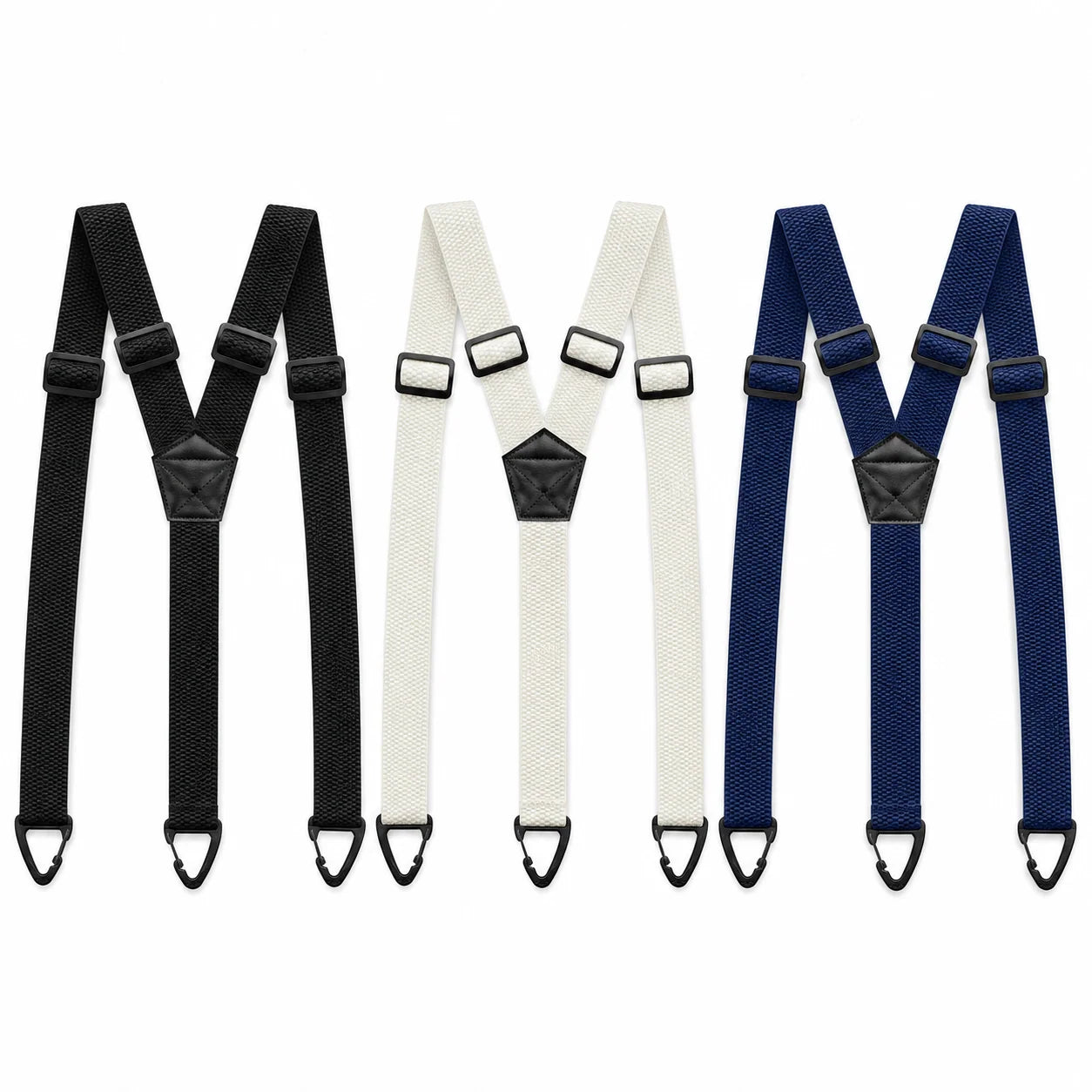 Men's Suspenders 1.5 Inch Wide X-Back Hook Clips