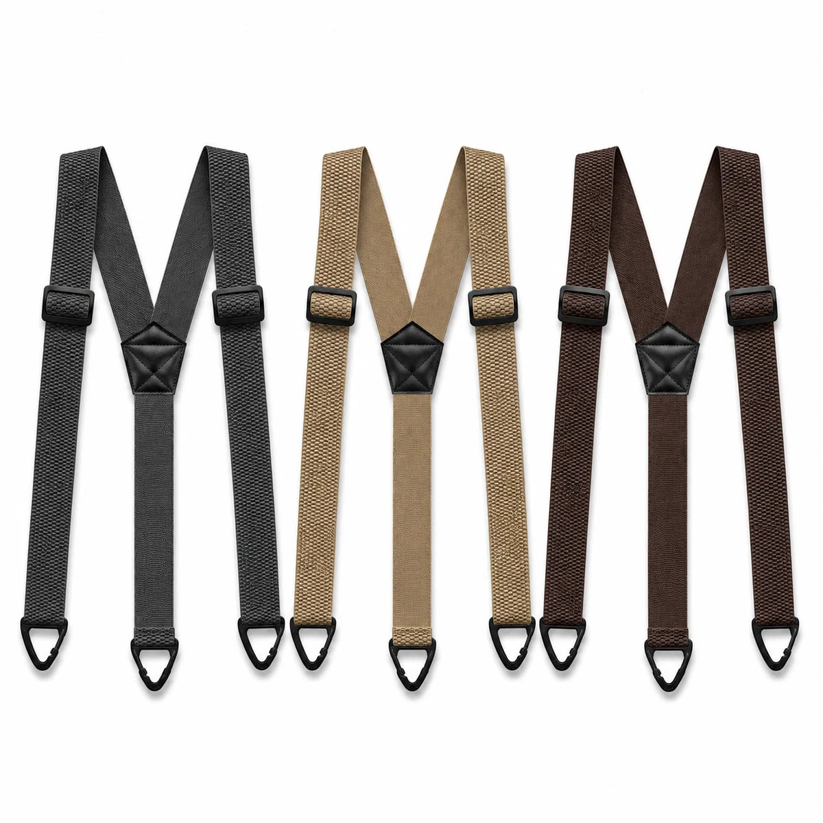 Men's Suspenders 1.5 Inch Wide X-Back Hook Clips
