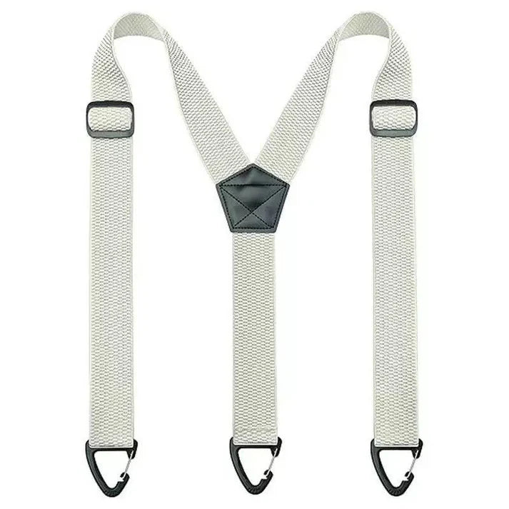 Men's Suspenders 1.5 Inch Wide X-Back Hook Clips