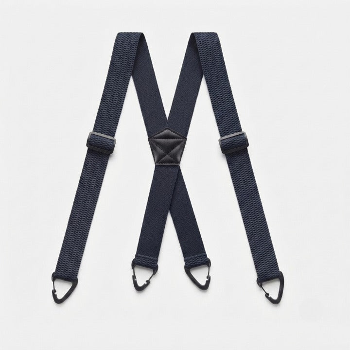 Men's Suspenders Elastic Polyester 4-Clip Adjustable