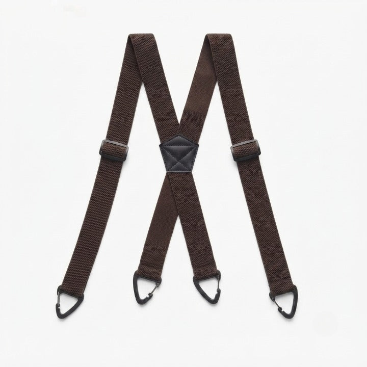 Men's Suspenders Elastic Polyester 4-Clip Adjustable