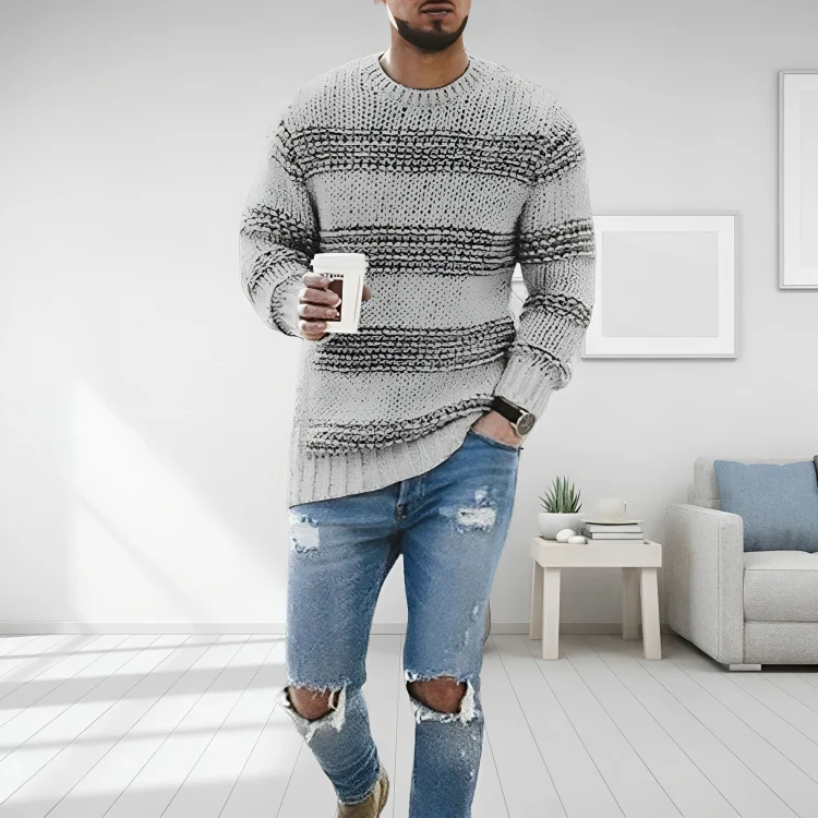 Men's Sweater Breathable & Wrinkle-Free Machine-Washable