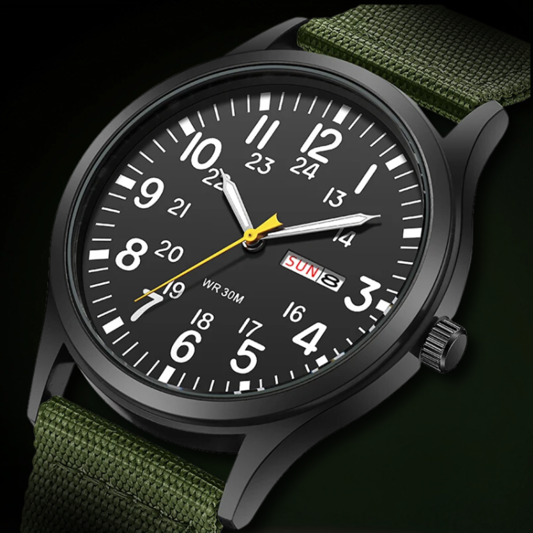 Men's Watch Military Style Waterproof Luminous Dial