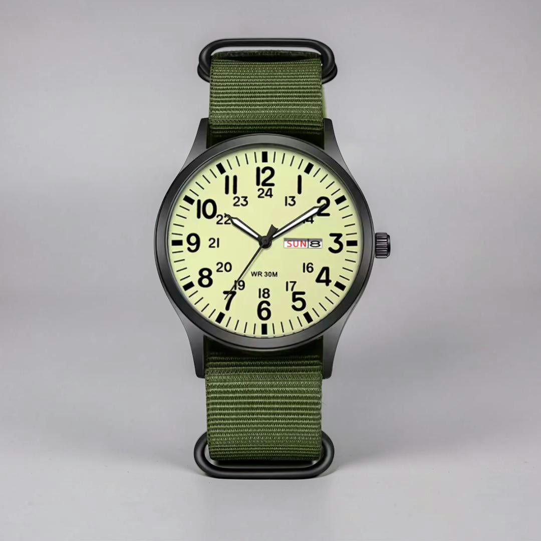 Men's Watch Military Style Waterproof Luminous Dial