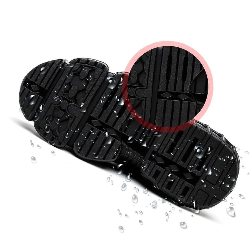 Men's Work Shoes Arch Support Wide Toe Slip-Resistant Sole