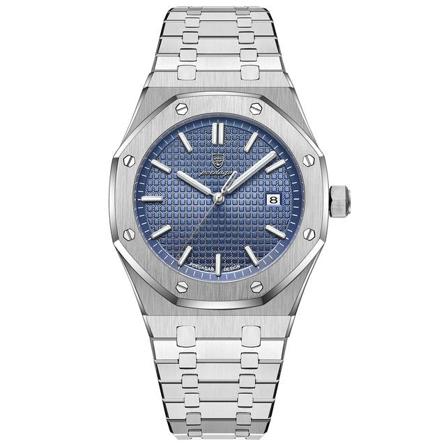 Men's Wristwatch Quartz Movement & Stainless Steel Bracelet