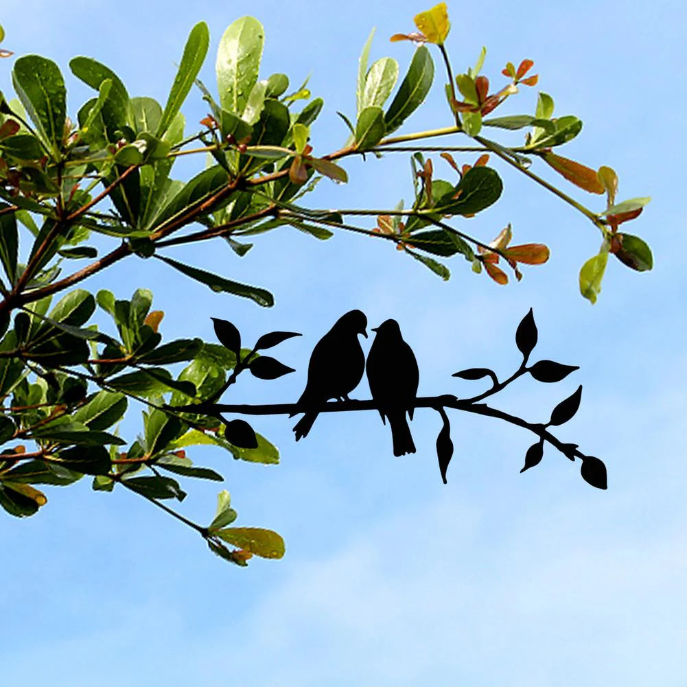 Metal Bird Silhouette Matte Black Powder-Coated Indoor & Outdoor
