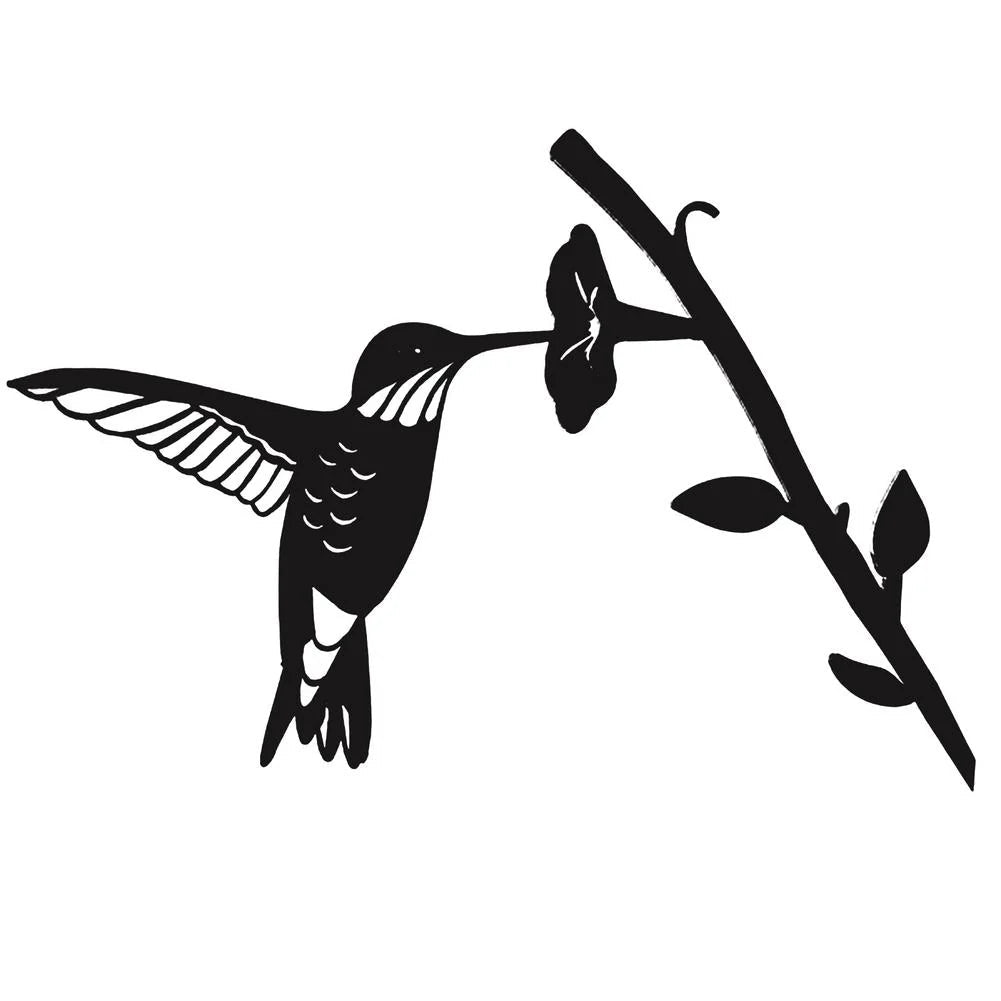 Metal Bird Silhouette Matte Black Powder-Coated Indoor & Outdoor