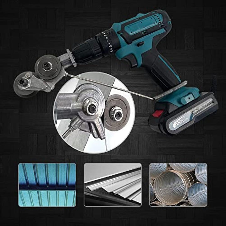 Metal Cutter Attachment Precision Guided Fits 12–21V Drills