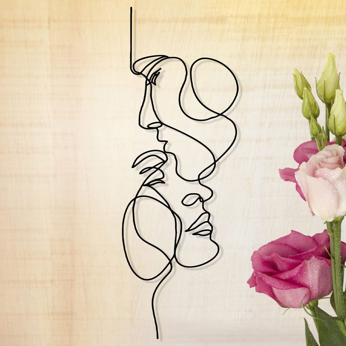 Metal Wall Art 3D Abstract Iron Ready To Mount