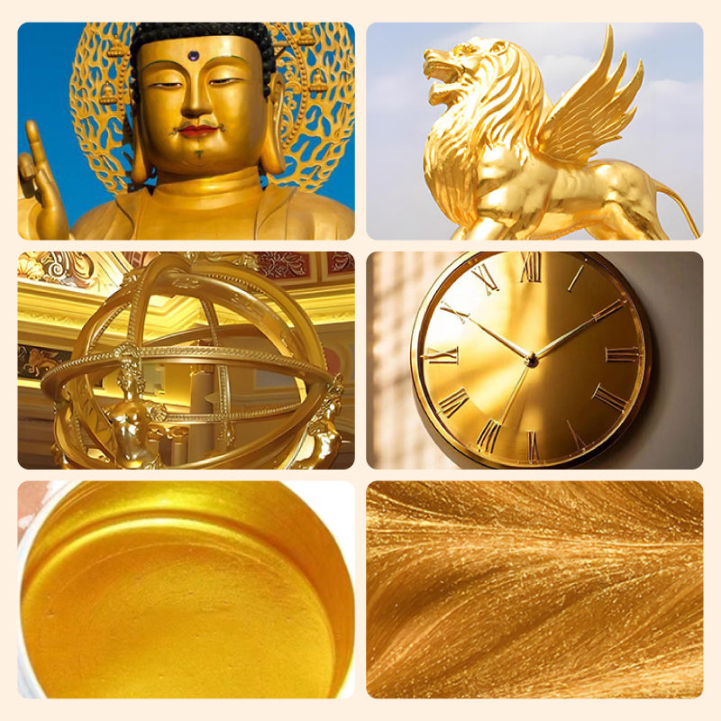 Metallic Effect Paint Water-Based Satin-Matte Fast-Drying