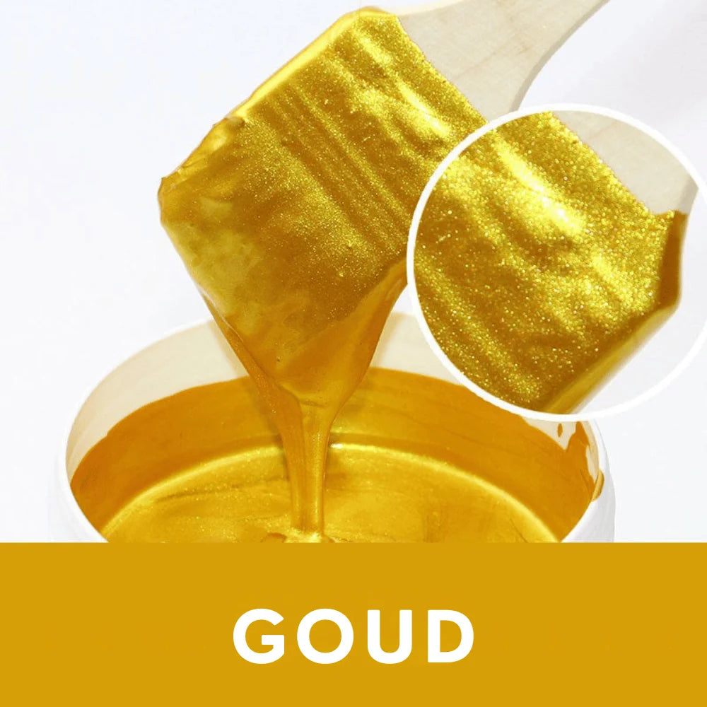 Metallic Paint Water-Soluble Glossy Finish Includes Brush