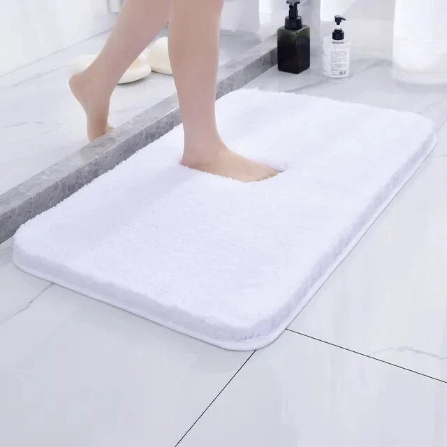 Microfiber Bath Mat Non-Slip Rubber Backing Machine Washable