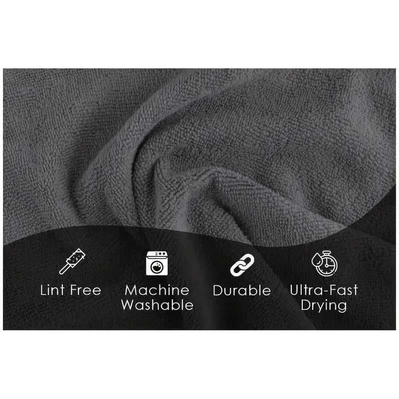 Microfiber Cleaning Cloths Ultra-Absorbent & Scratch-Free Set of 5