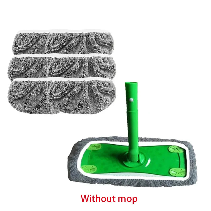 Microfiber Mop Pads Set of 6 Reusable Machine Washable