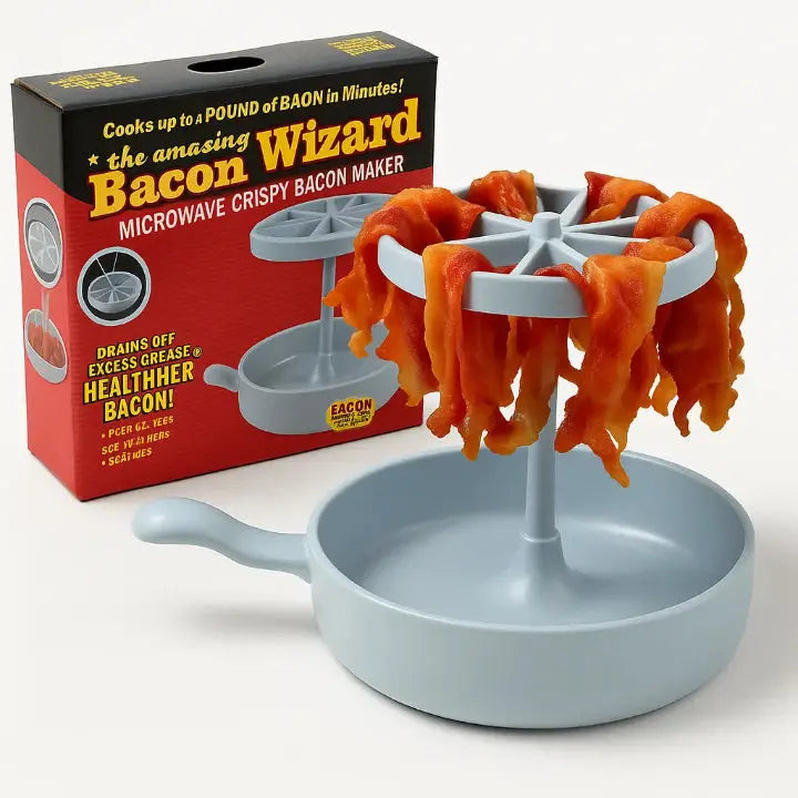 Microwave Bacon Cooker Vertical Hanging Drip Tray & Dishwasher-Safe