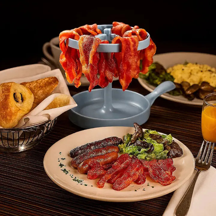 Microwave Bacon Cooker Vertical Hanging Drip Tray & Dishwasher-Safe