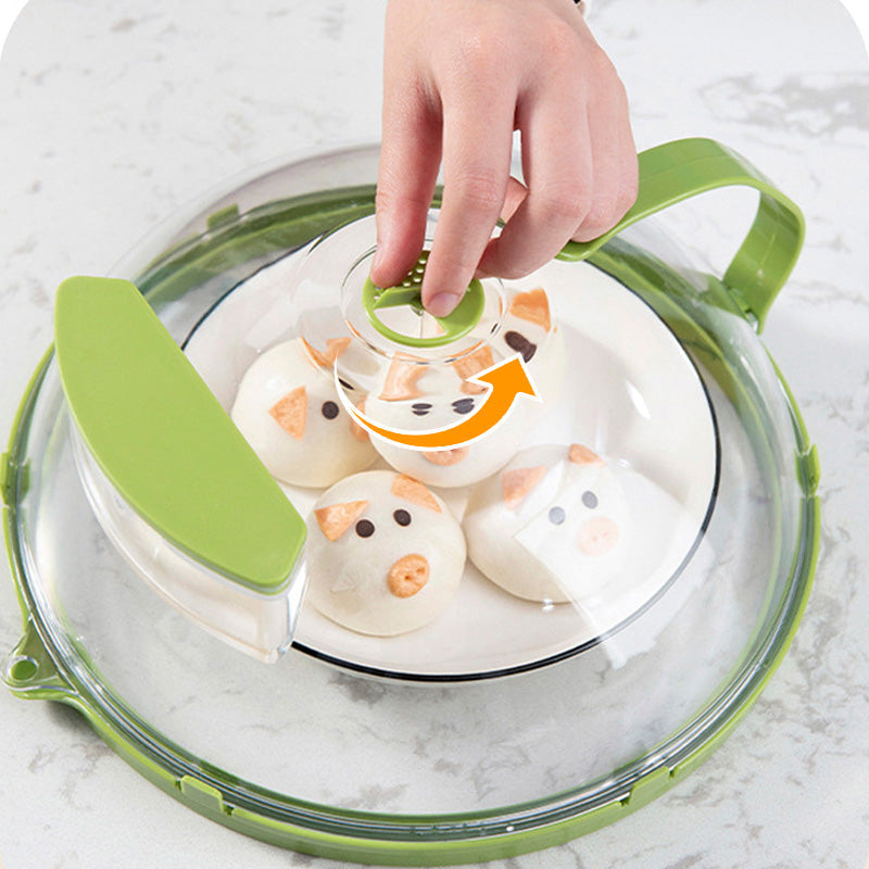 Microwave Cover Polycarbonate Steam Reservoir & Splash-Stop Dome