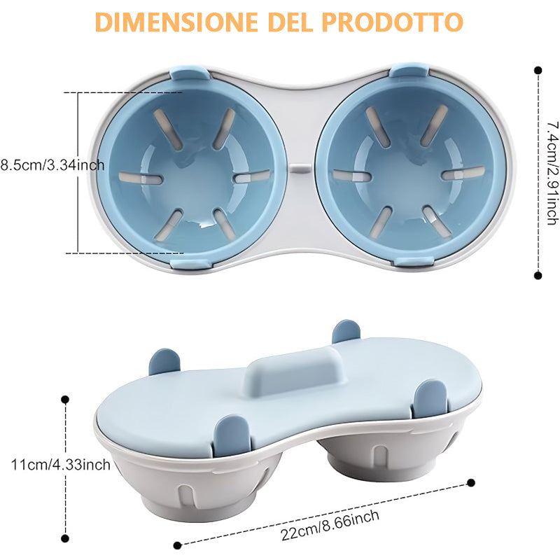 Microwave Egg Cooker Two-Layer Removable Drip Tray & Shell Holder