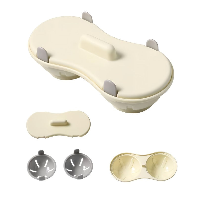 Microwave Egg Cooker Two-Layer Removable Drip Tray & Shell Holder