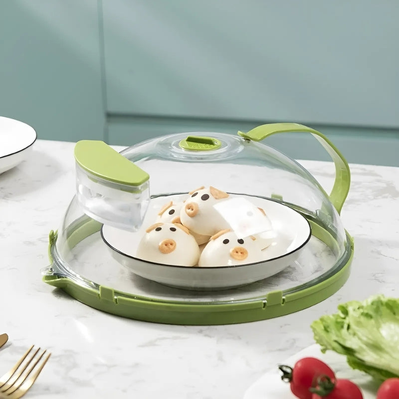 Microwave Steaming Bowl Splash Guard Heat-Resistant Dishwasher-Safe