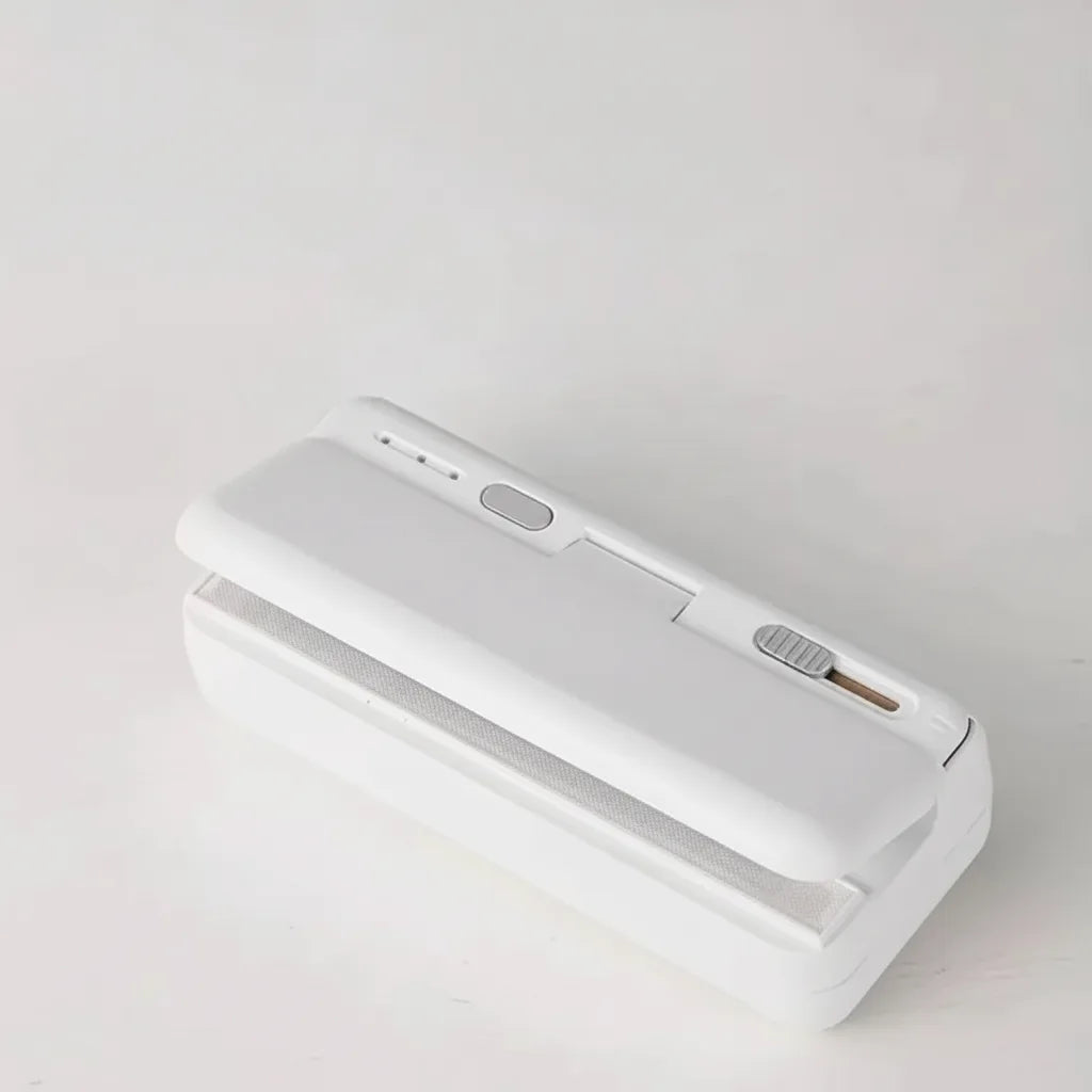 Mini Bag Sealer Cordless USB Rechargeable Built-In Cutter