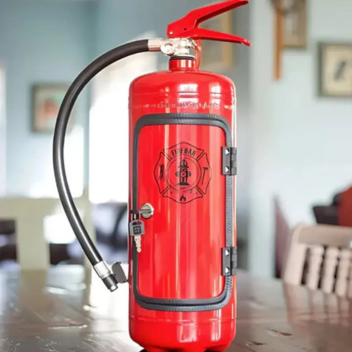 Mini Bar Handcrafted Iron Fire Extinguisher Shell
