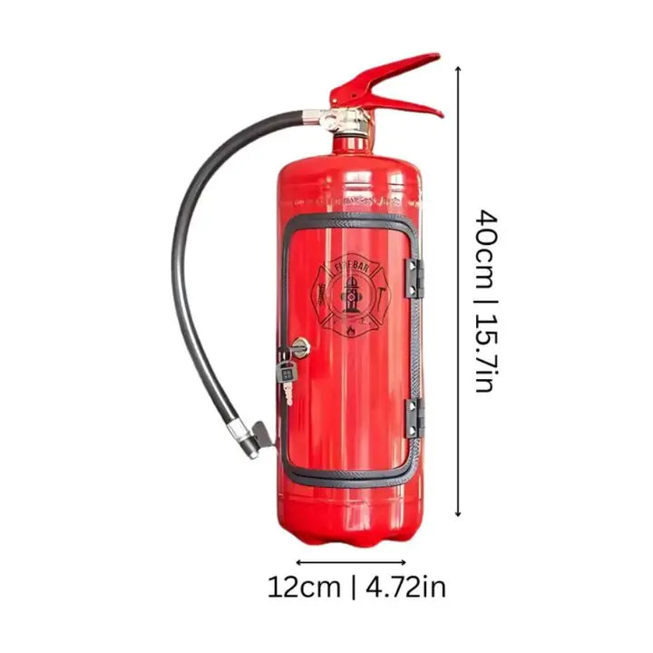Mini Bar Handcrafted Iron Fire Extinguisher Shell