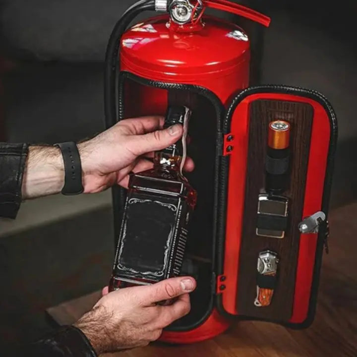 Mini Bar Handcrafted Iron Fire Extinguisher Shell