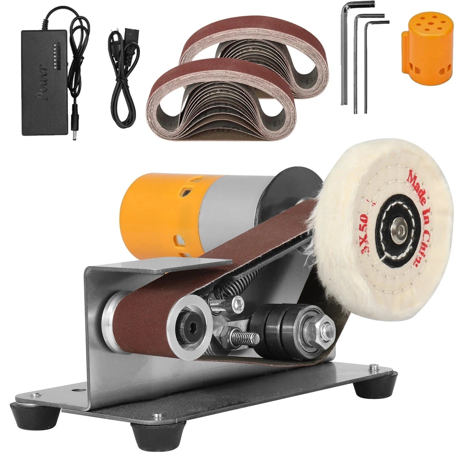 Mini Belt Sander Adjustable Speed Stainless Steel
