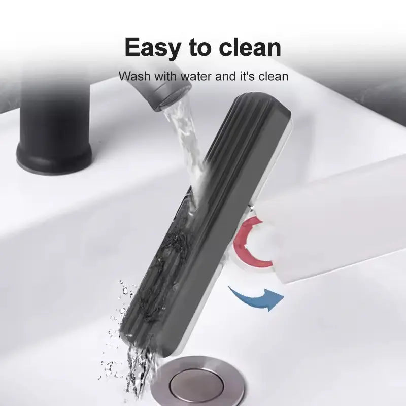 Mini Cleaning Squeegee Streak-Free Water Scraper & Pet Hair Remover