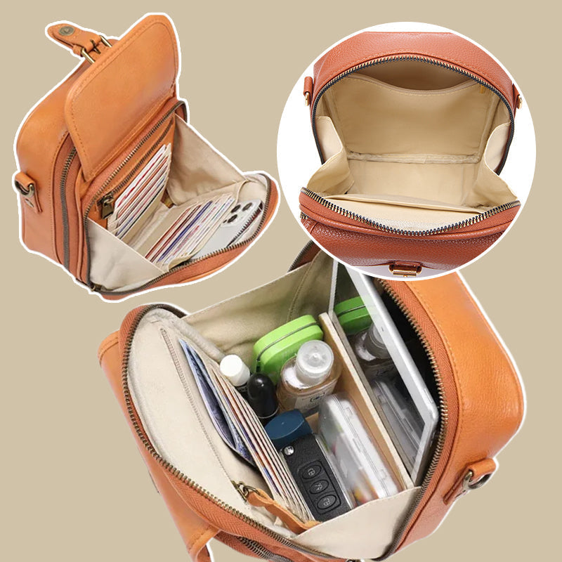 Mini Crossbody Bag Vegan Leather RFID Protection