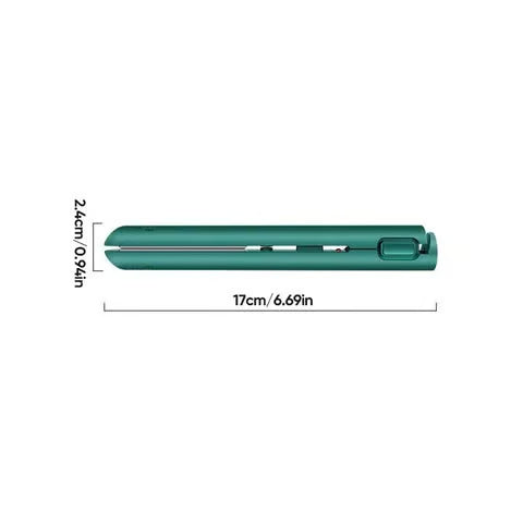 Mini Curling Iron Straightens & Curls USB Powered Ceramic Coating