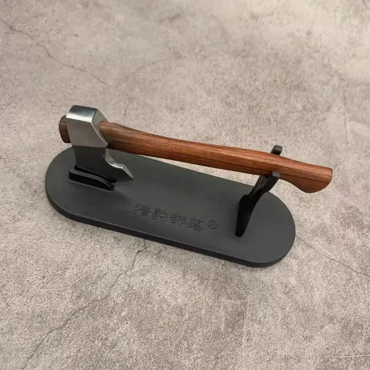 Mini Decorative Axe Polished Metal Head Wooden Handle