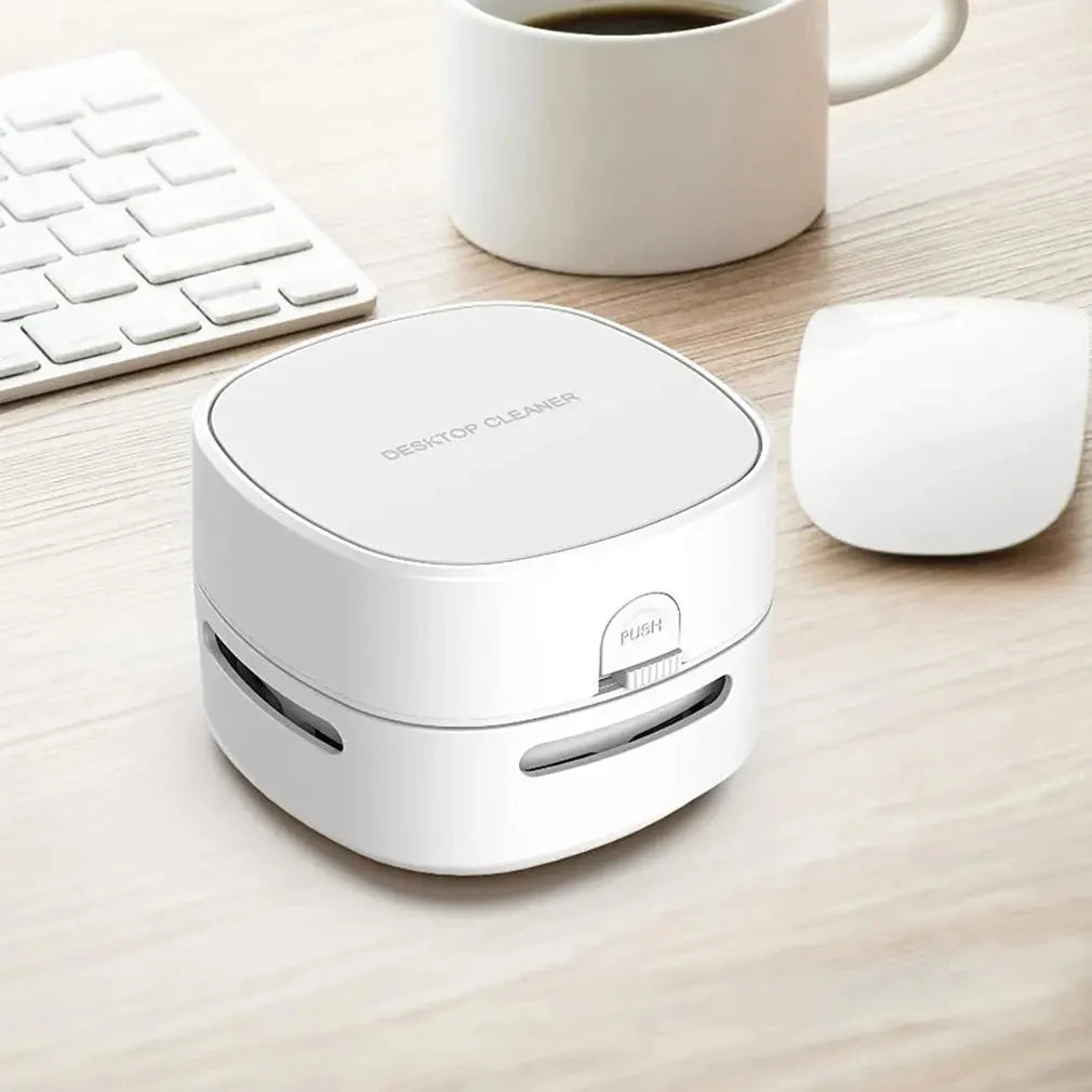 Mini Desk Vacuum 360° Suction Cordless & Quiet