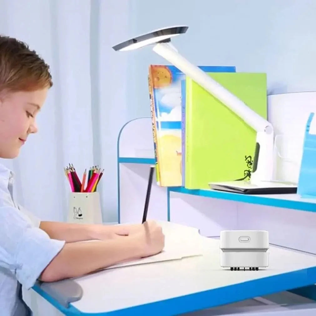 Mini Desk Vacuum 360° Suction Cordless & Quiet