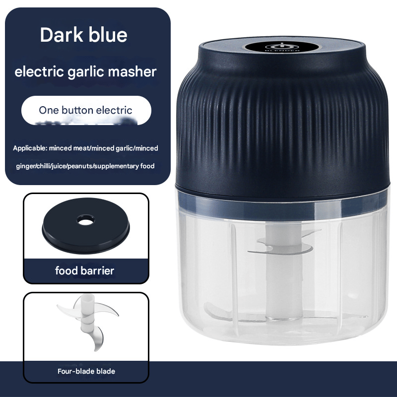 Mini Electric Chopper 300ml Stainless Steel Blades USB Rechargeable