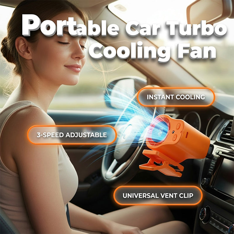 Mini Fan Clip-On Vent & Desk Rechargeable Quiet