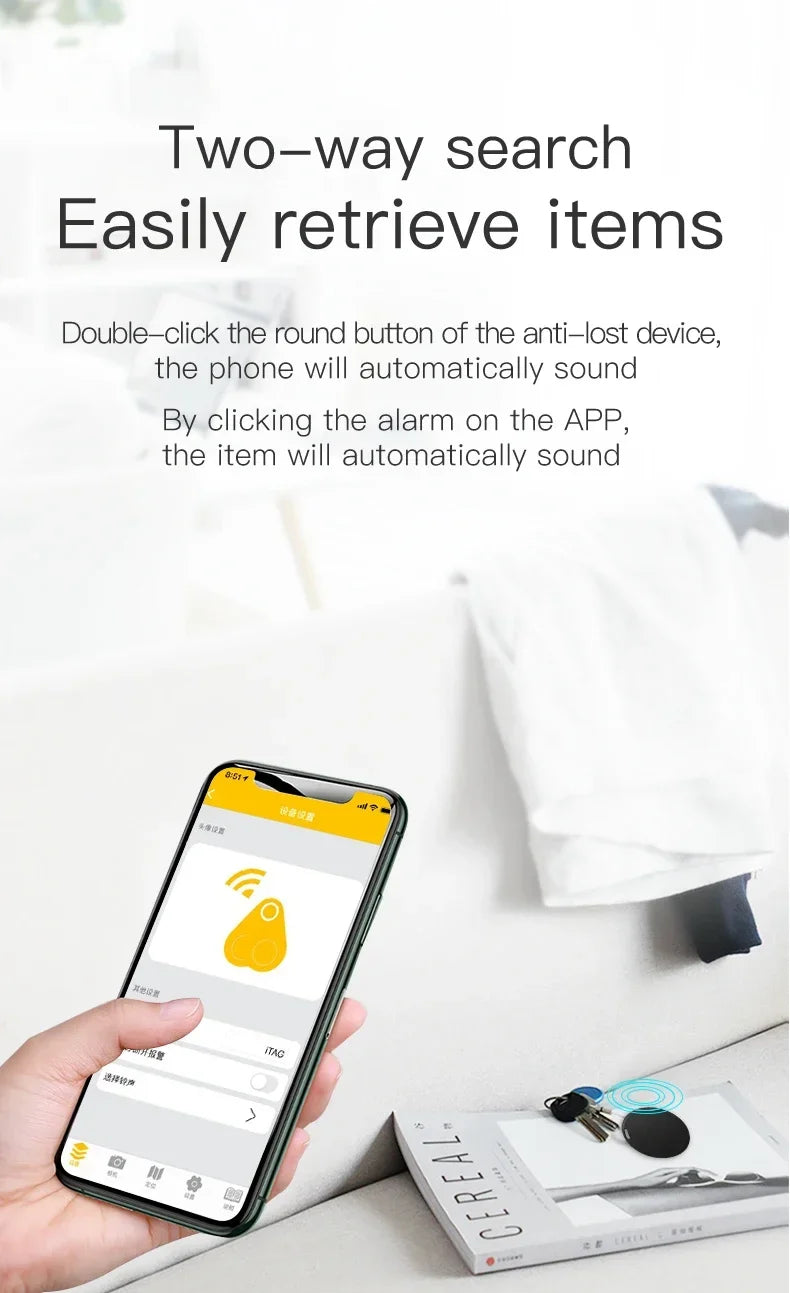 Mini GPS Tracker Coin-Sized Magnetic 2-Pack 6-Month Battery