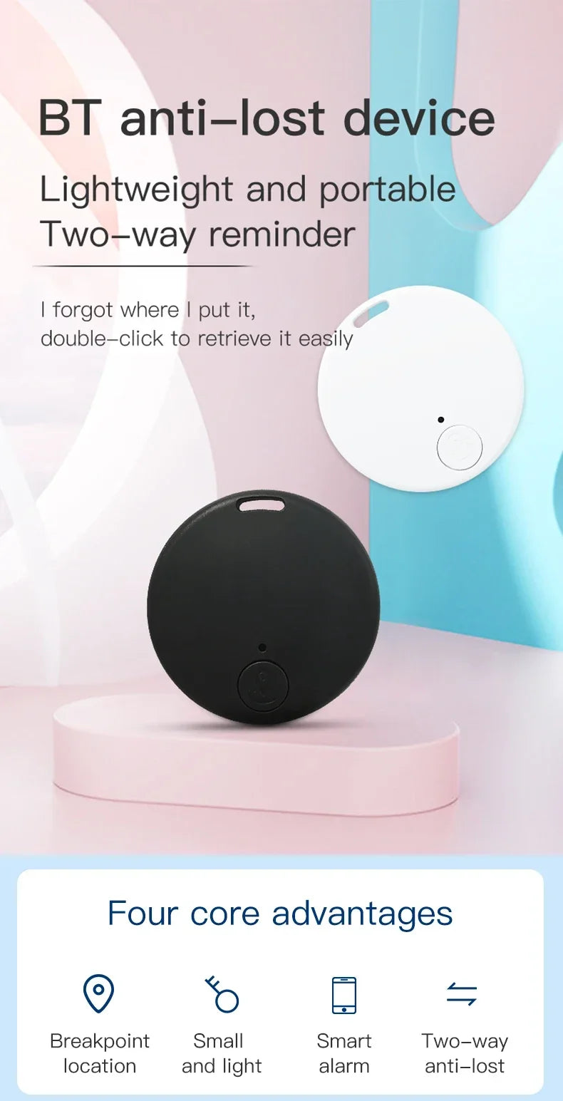 Mini GPS Tracker Coin-Sized Magnetic 2-Pack 6-Month Battery
